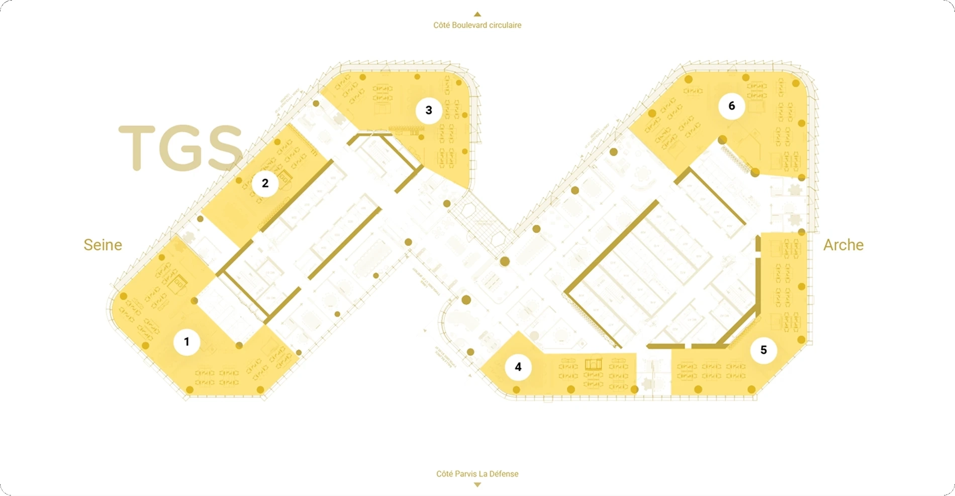 Plan de l'étage R+9