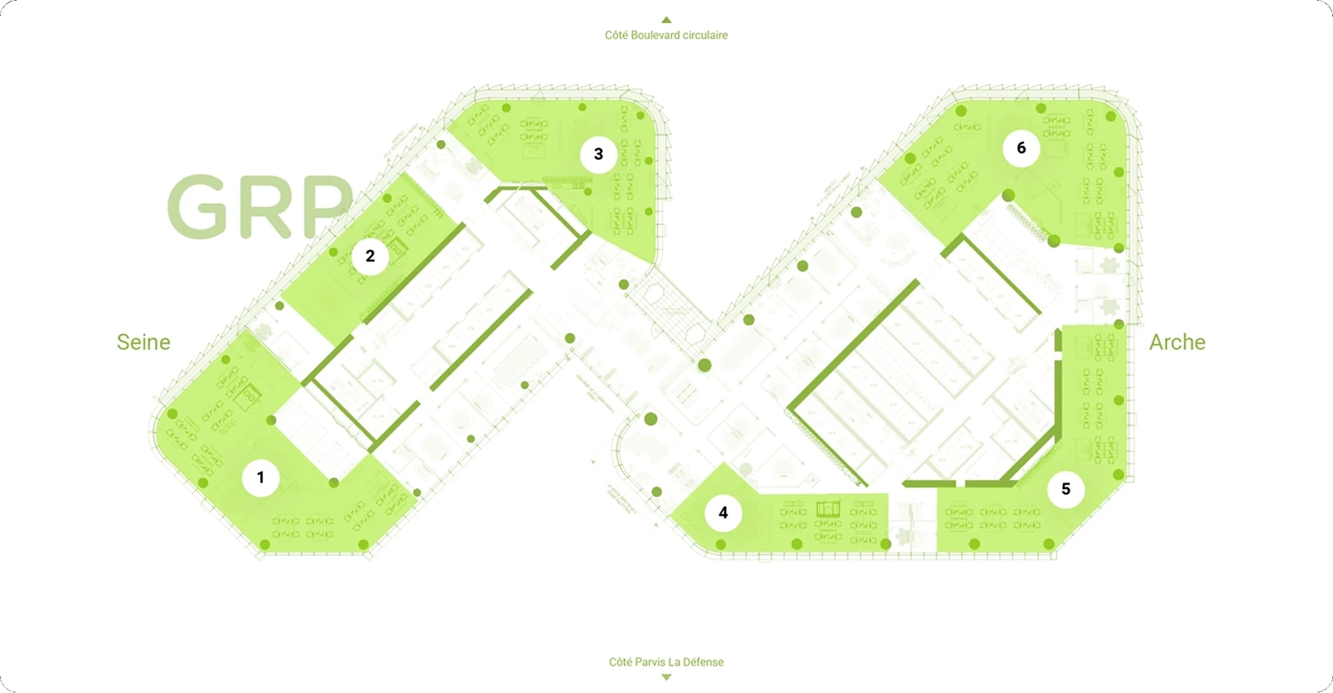 Plan de l'étage R+13