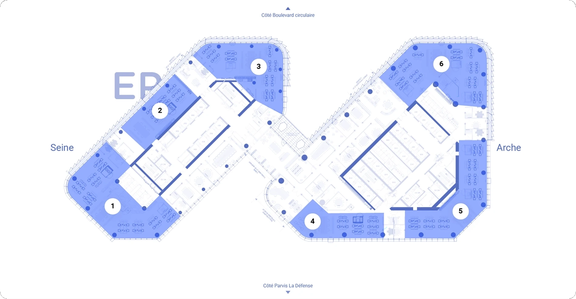Plan de l'étage R+17