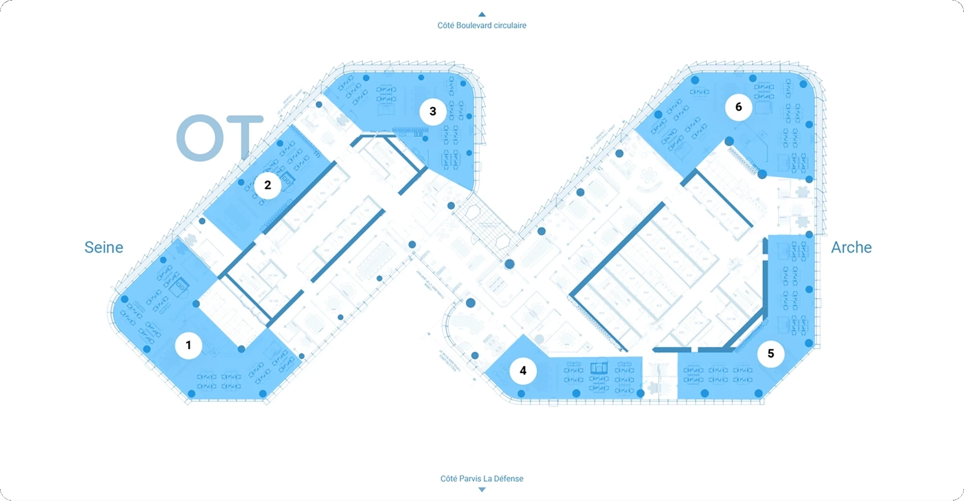 Plan de l'étage R+21