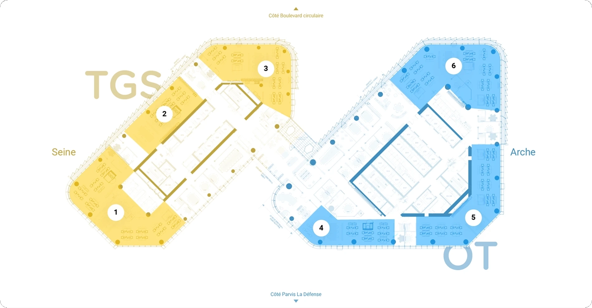 Plan de l'étage R+23