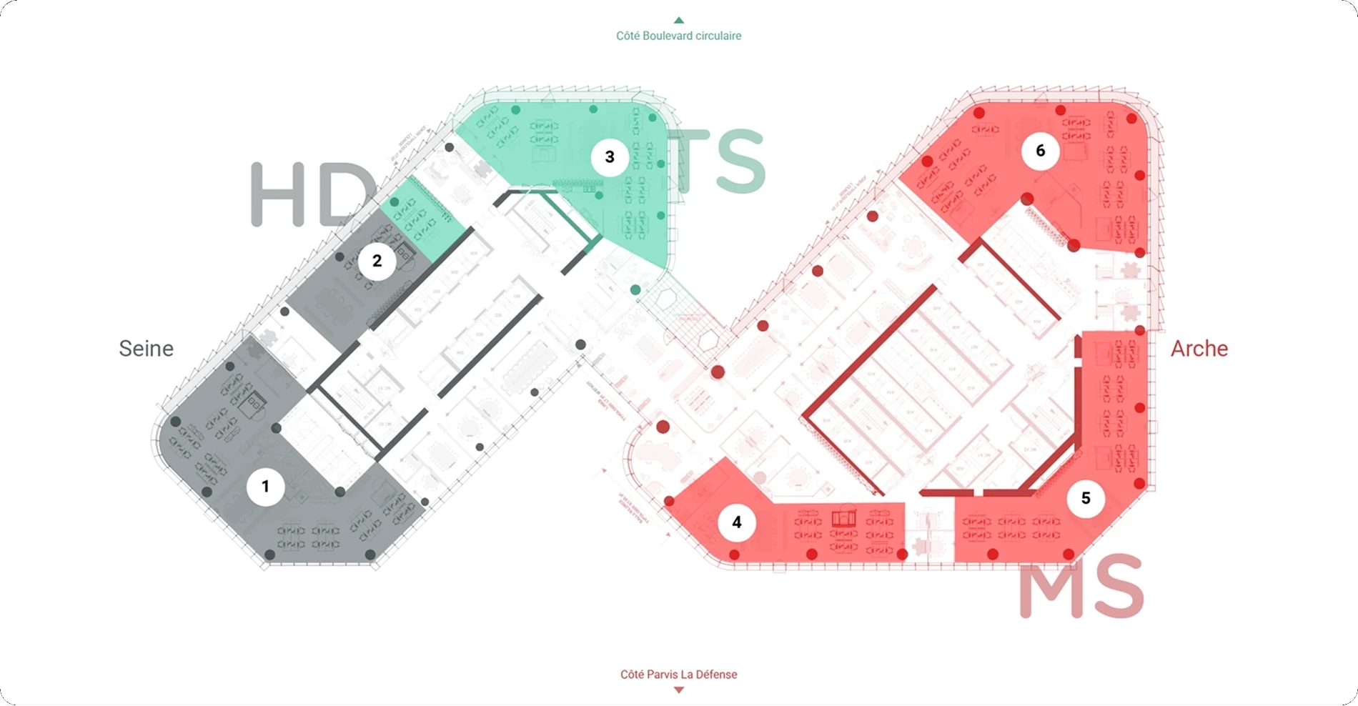Plan de l'étage R+29