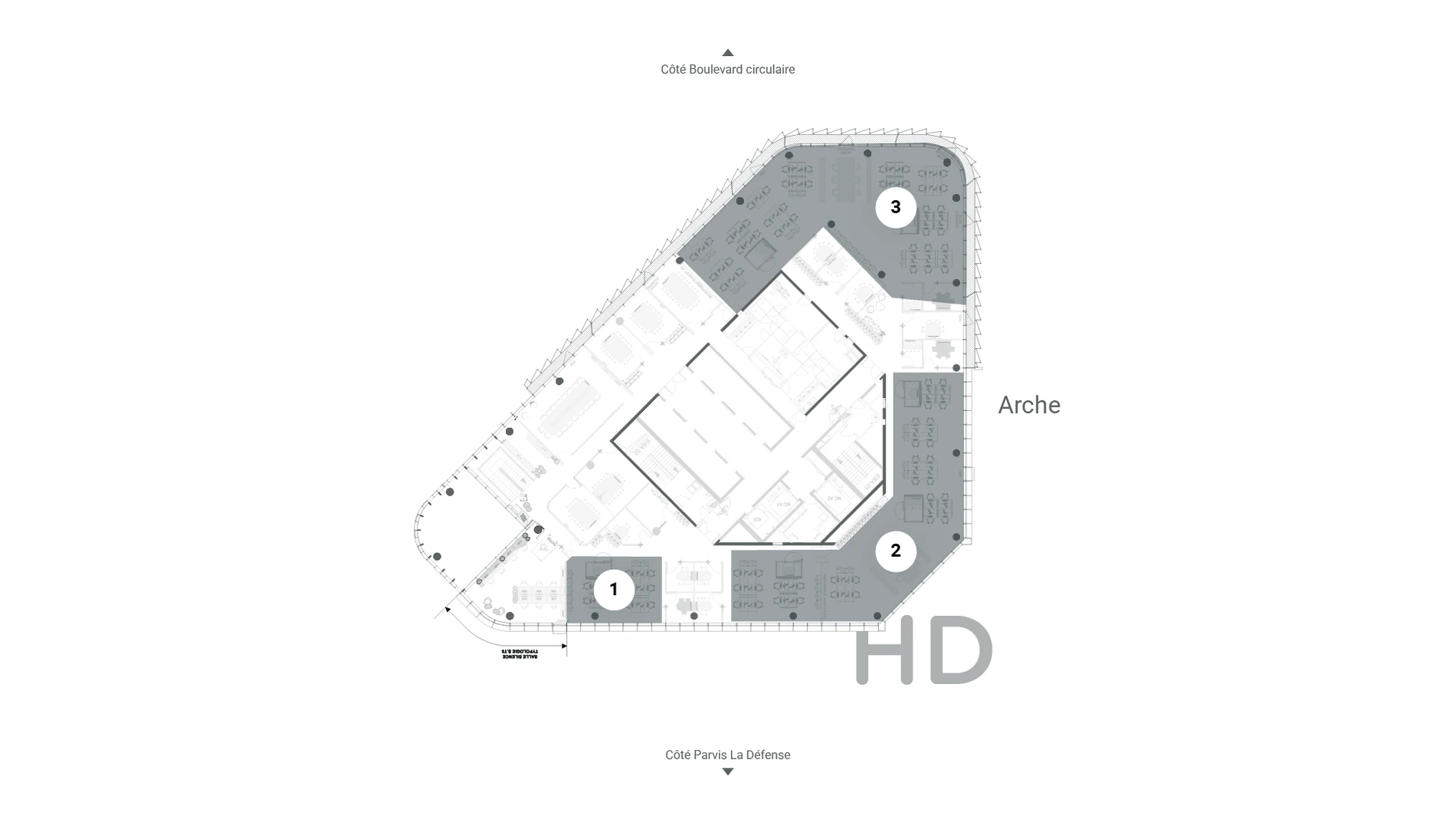 Plan de l'étage R+44